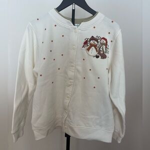 Shenanigans Cardigan with Snowman Embroidery